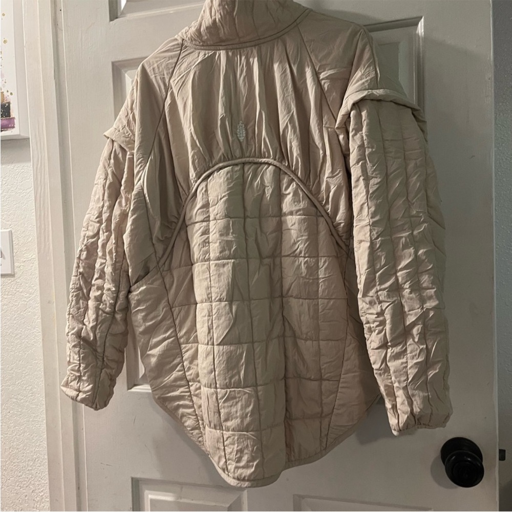 Free People Cream Quilted Jacket - Picture 2 of 3